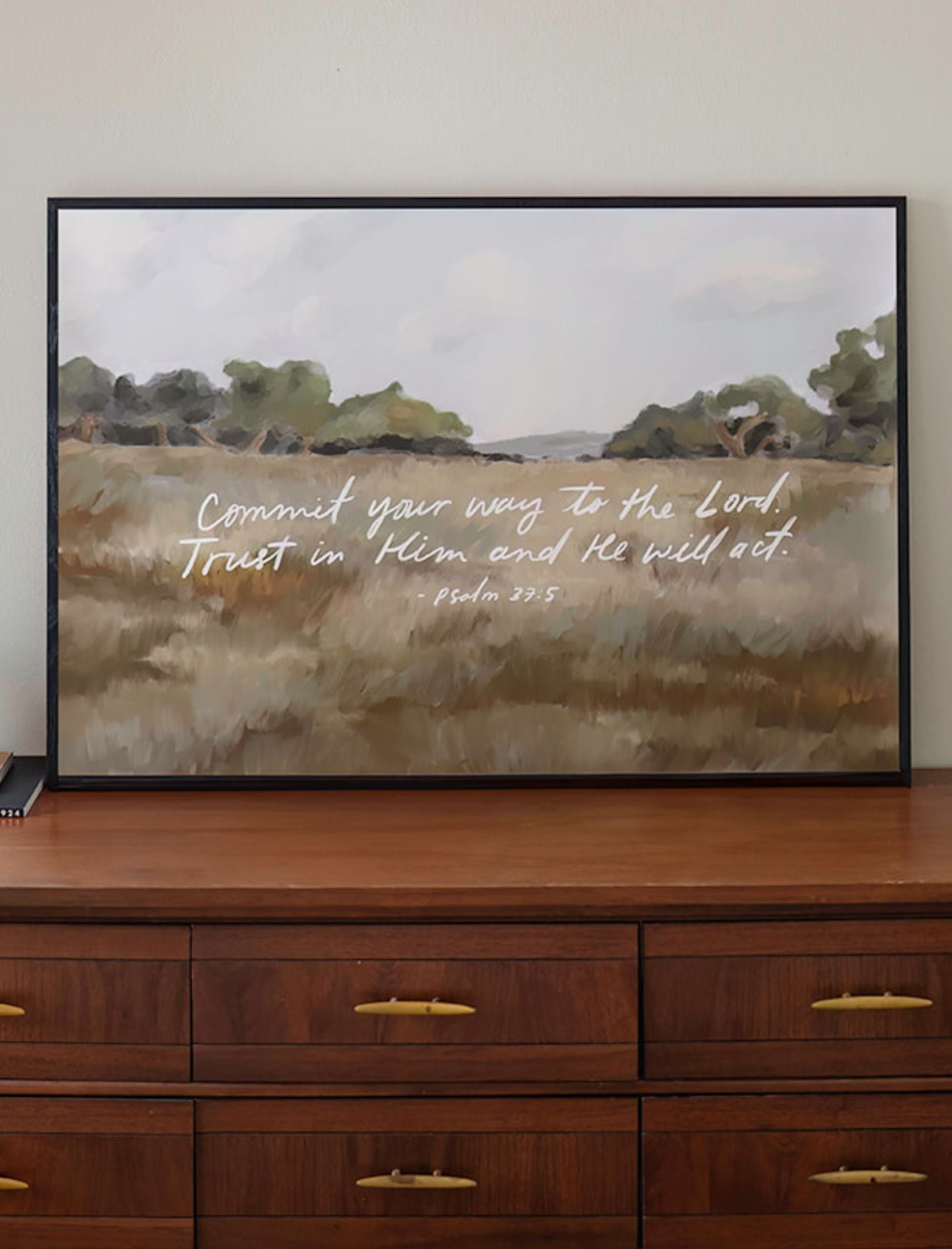Horizontal Poster: Commit Your Way to the Lord