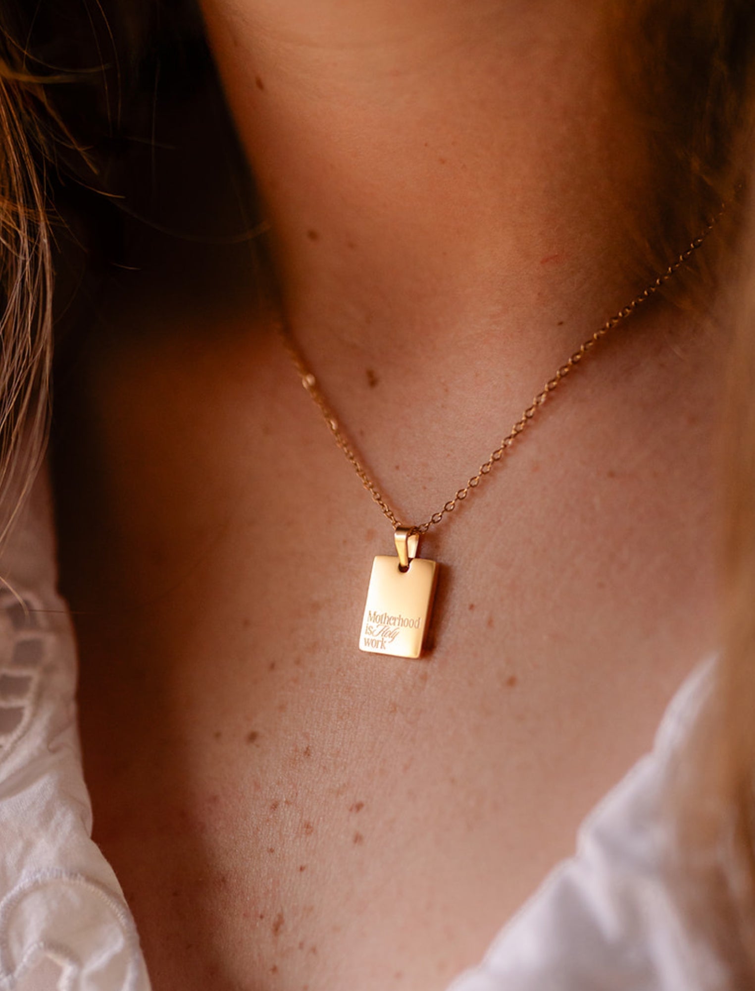 Necklace: Motherhood is Holy Work