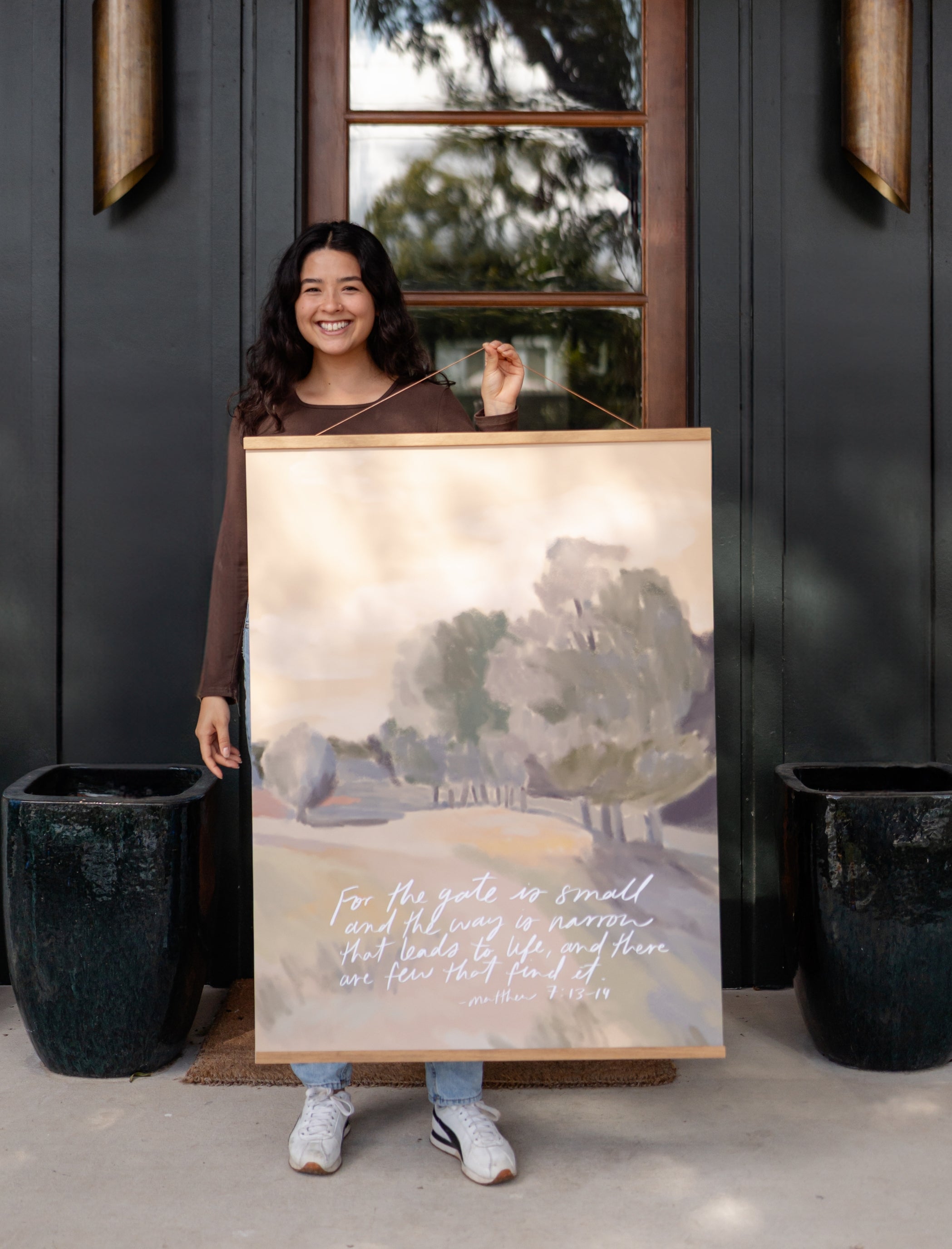 Large Poster: For the gate is small