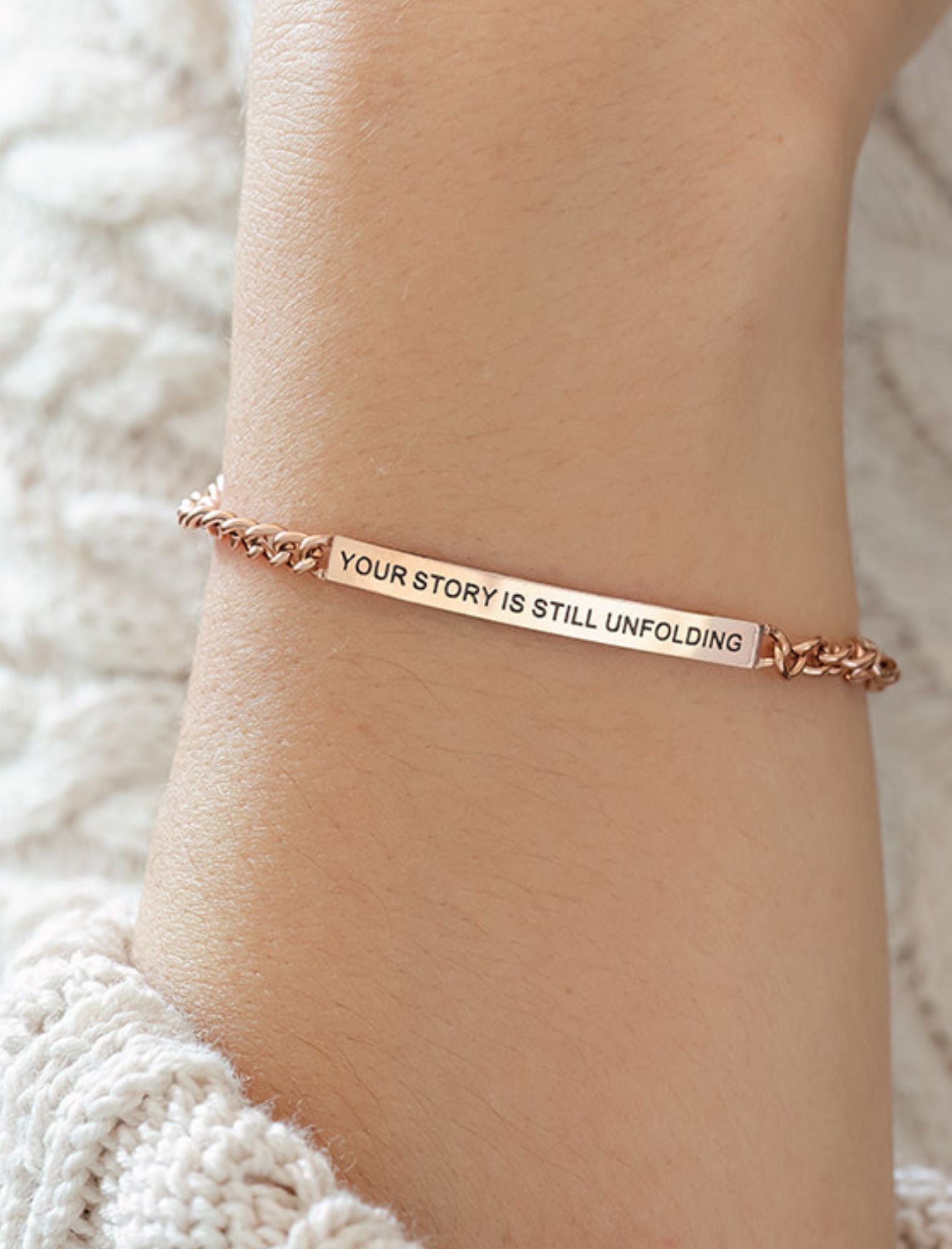 FREE "Your story is still unfolding" Bracelet