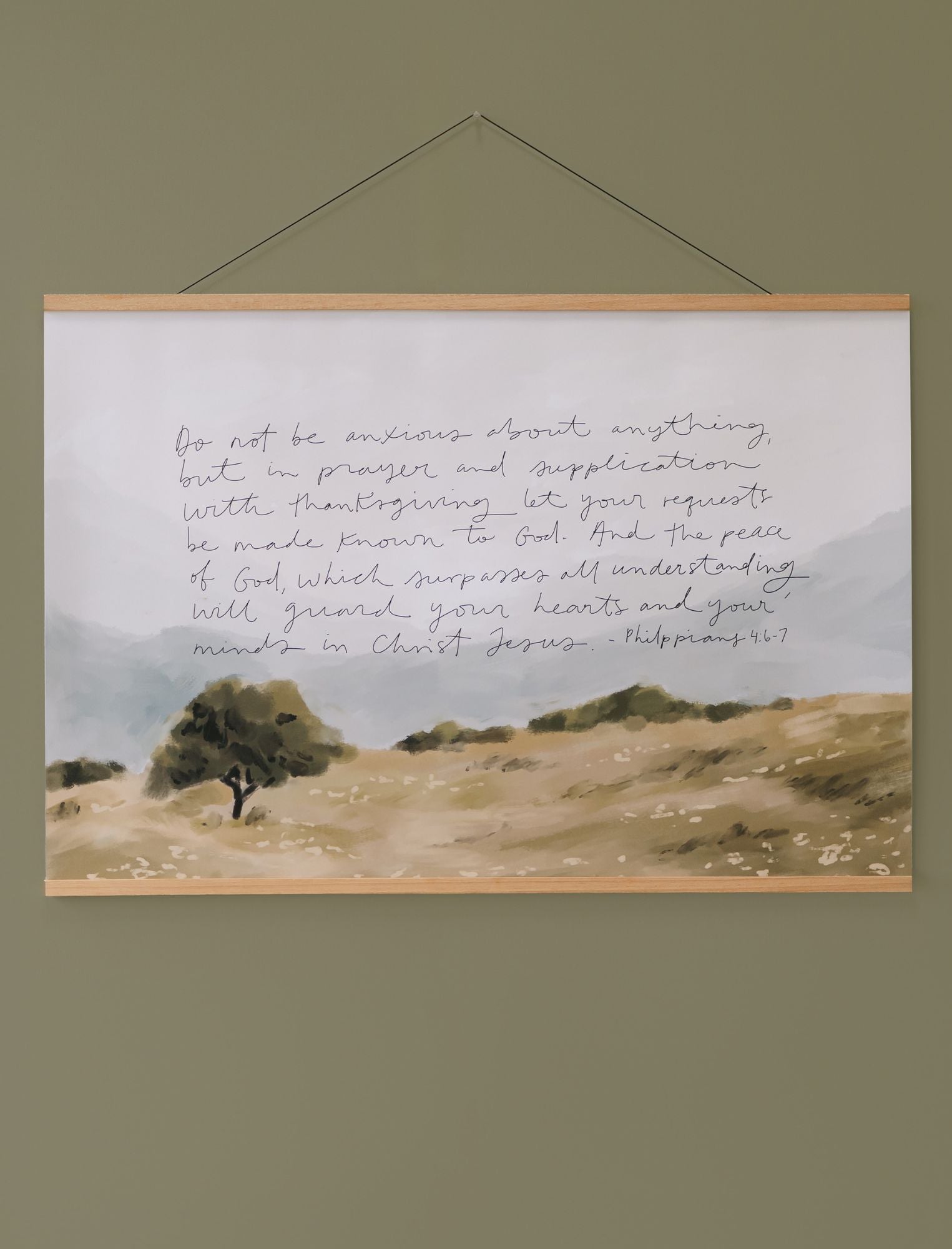 Horizontal Poster: Do not be anxious