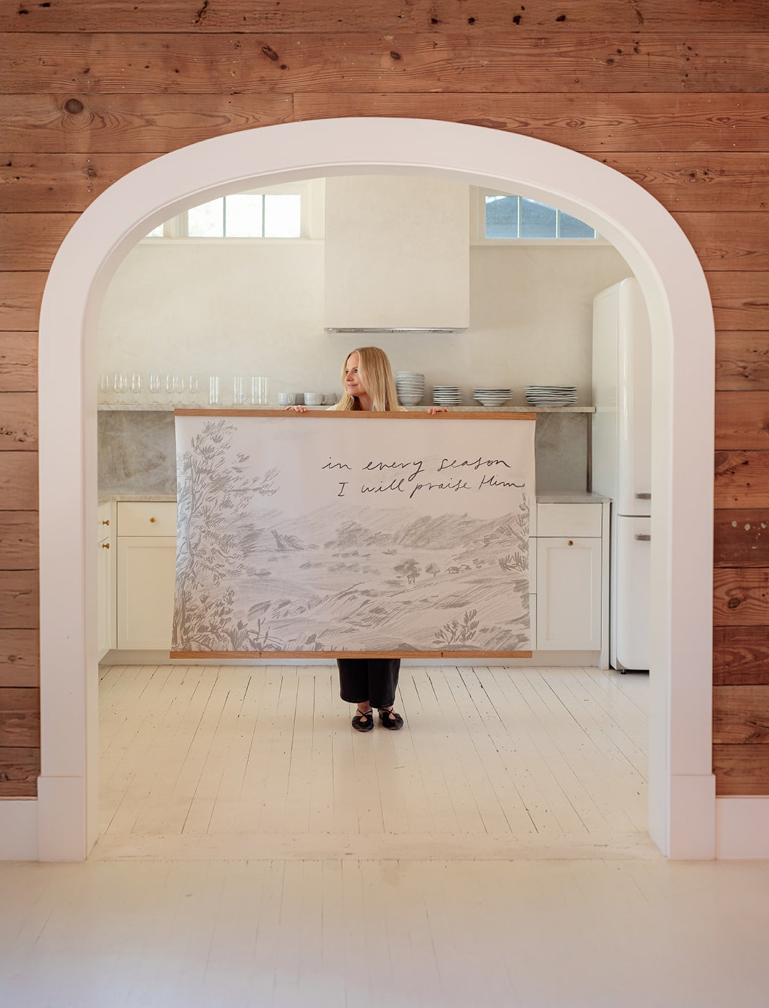 Large Canvas: In Every Season I will Praise Him