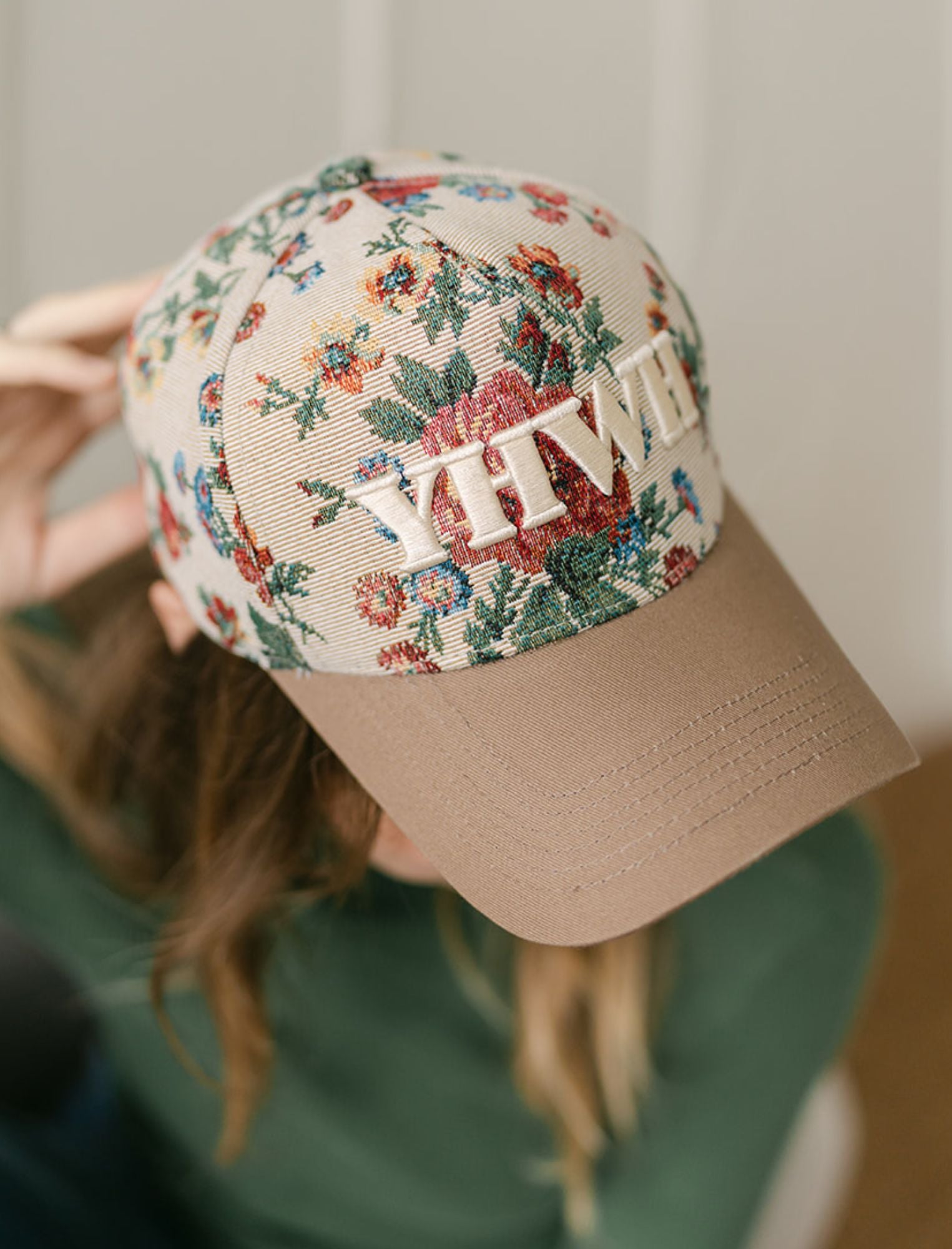 Hat: Floral YHWH