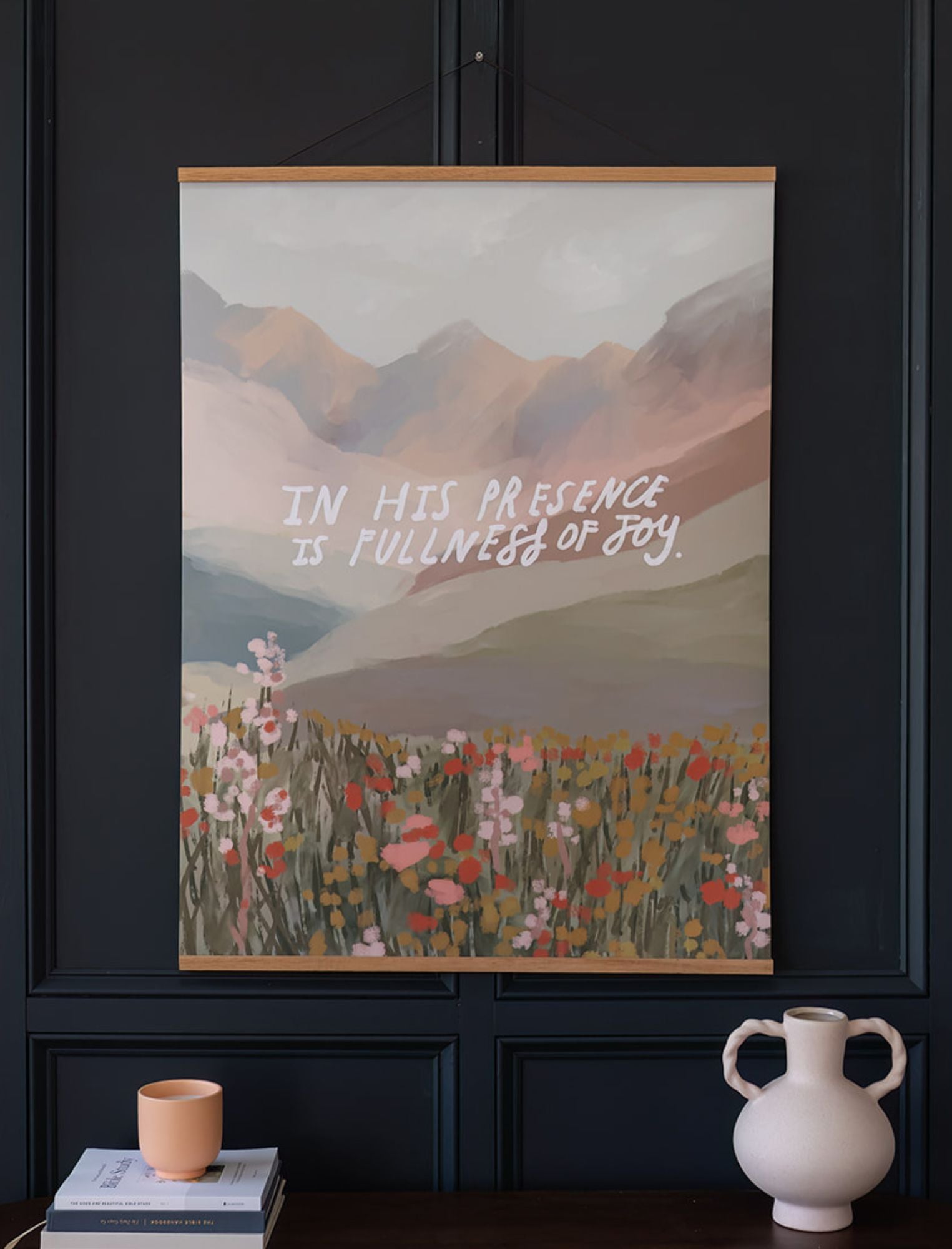 Large Poster: In His Presence is fullness of Joy