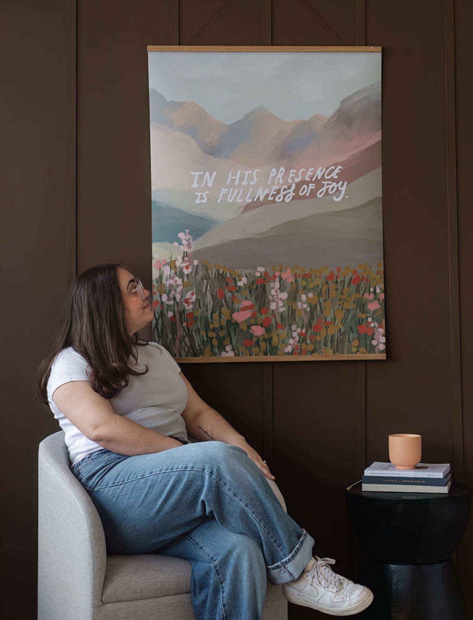 Large Poster: In His Presence is fullness of Joy