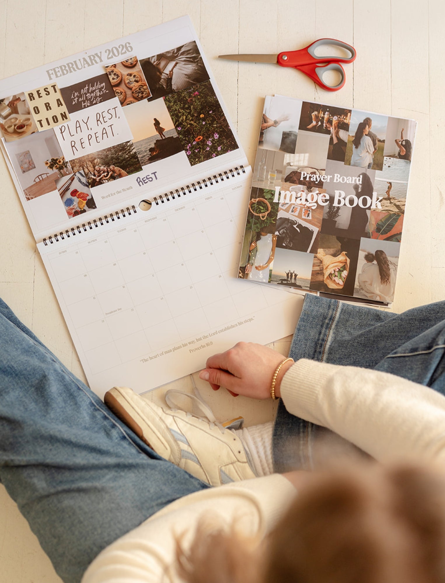 2026 Prayer Board Calendar + Image Book Set