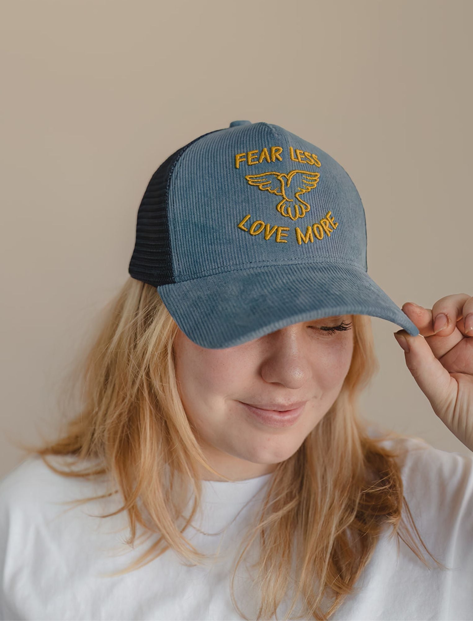 Hat: Fear less Love More