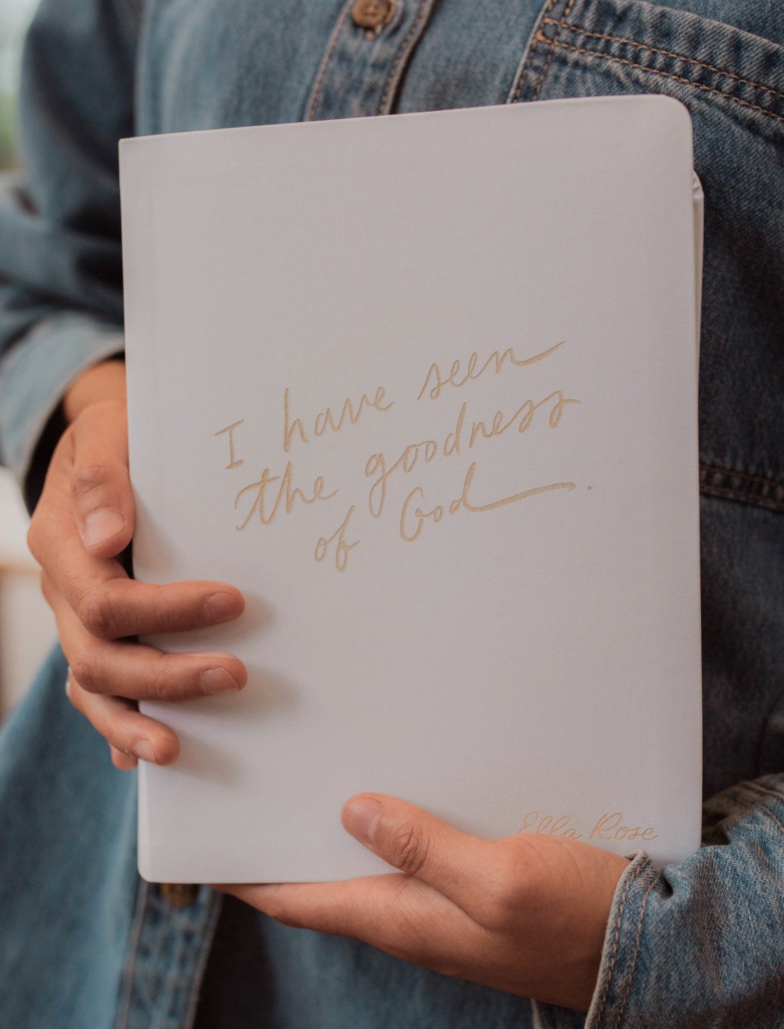 NLT White Journaling Bible - I Have Seen the Goodness