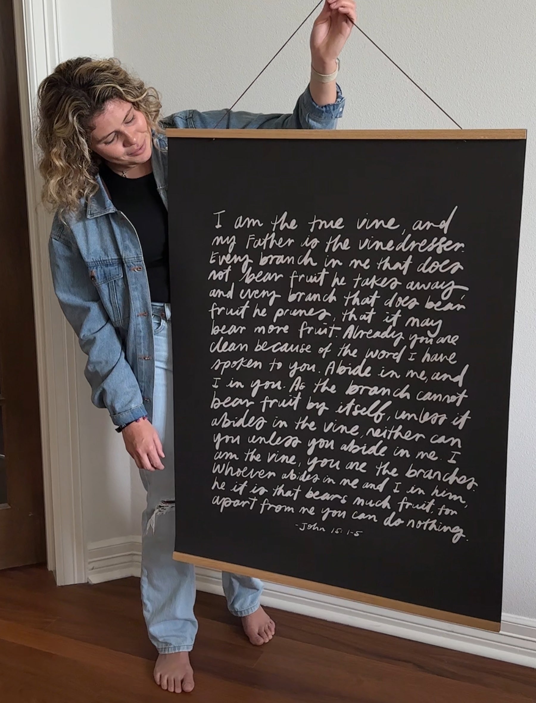 Large Poster: I am the true vine