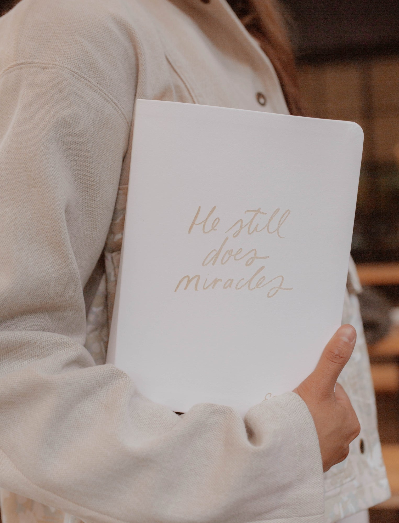 NLT White Journaling Bible - He Still Does Miracles