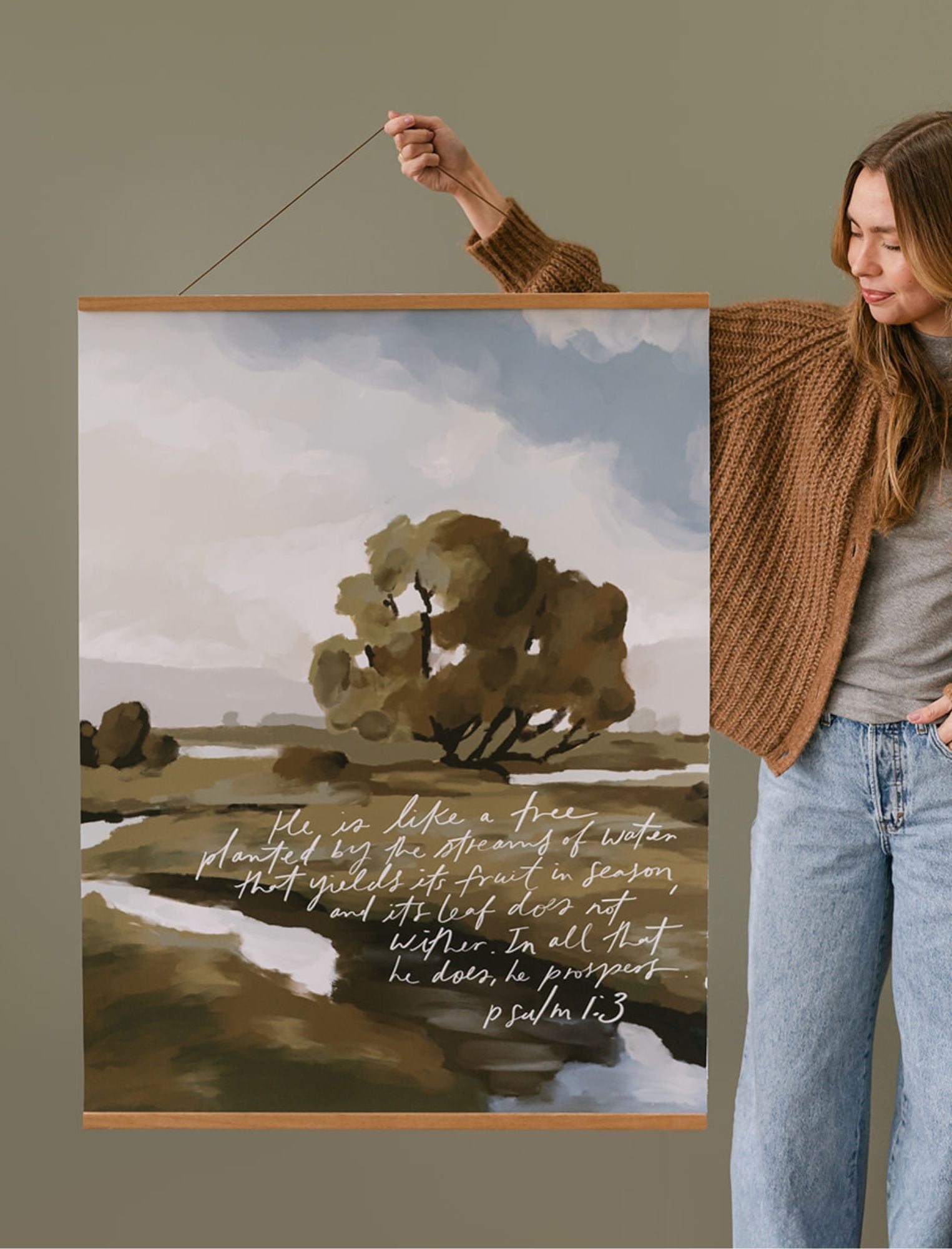 Large Poster: He is like a tree planted