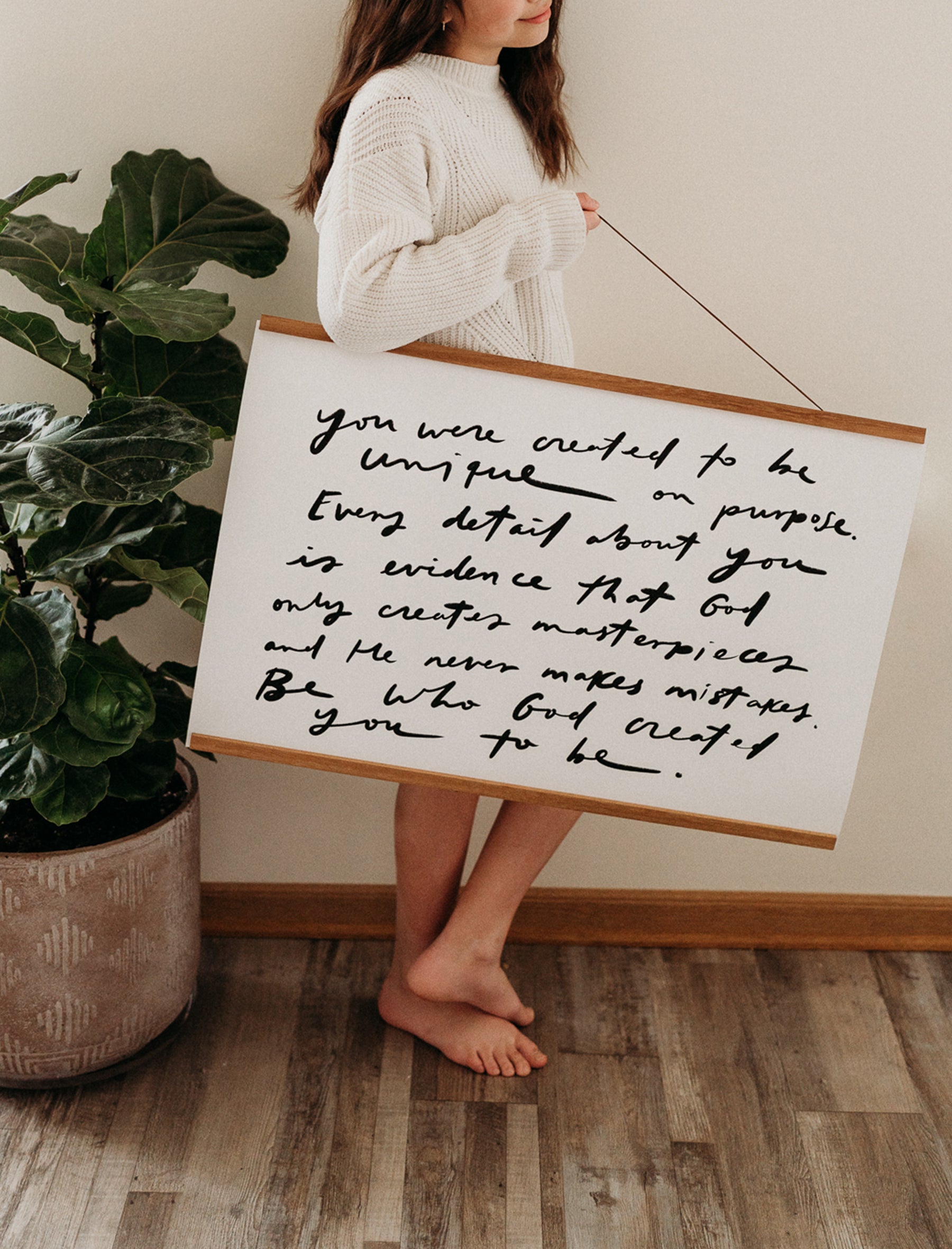 Horizontal Poster "You were created"