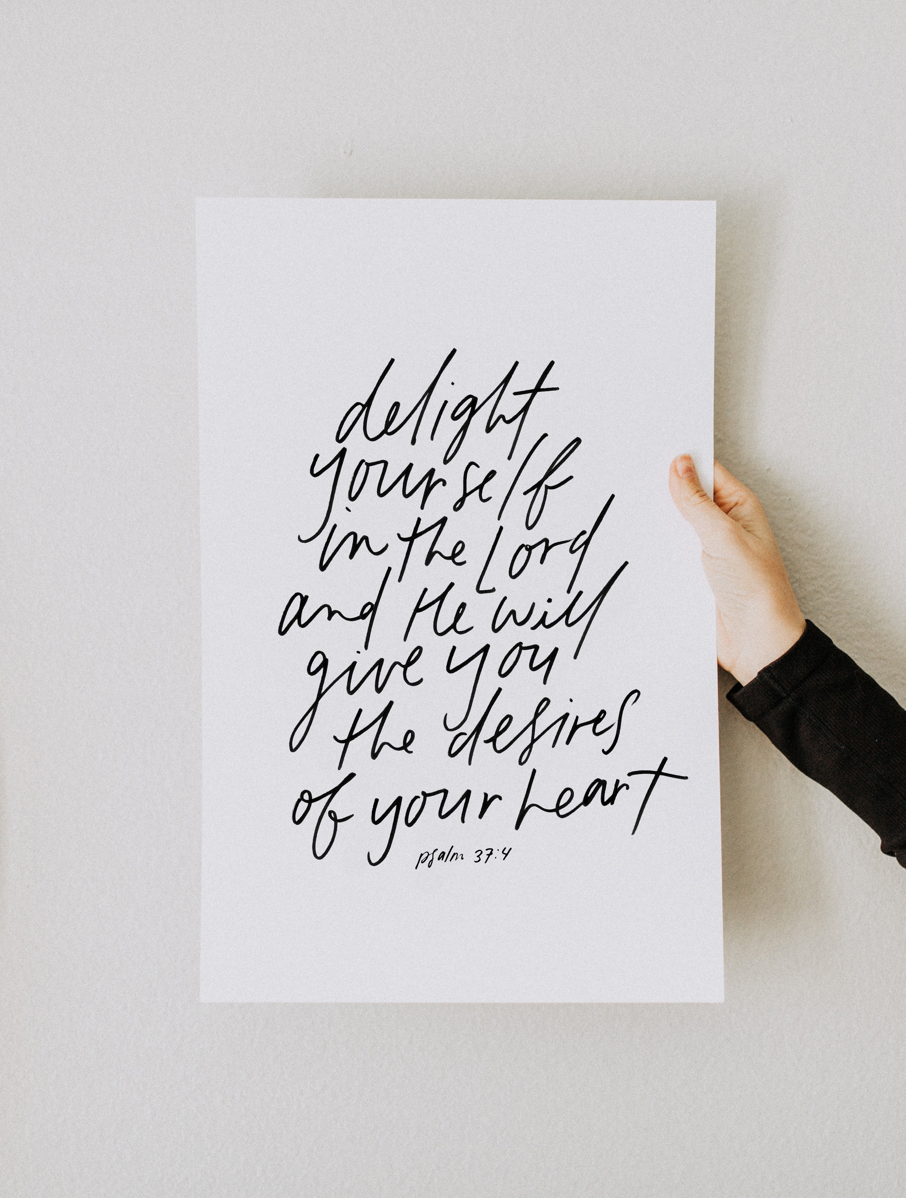 11x17 Delight yourself in the Lord