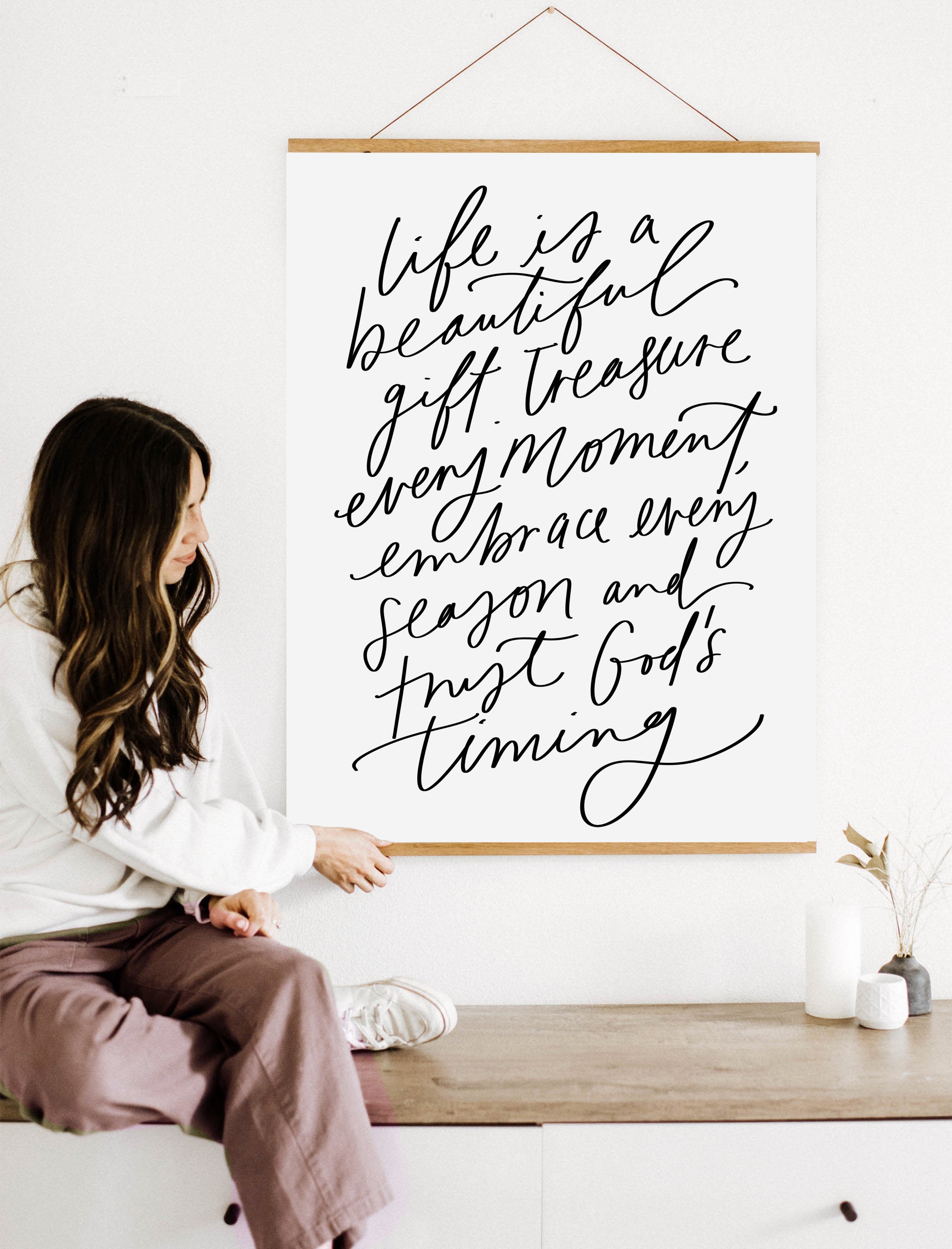 Large Poster: Life is beautiful gift