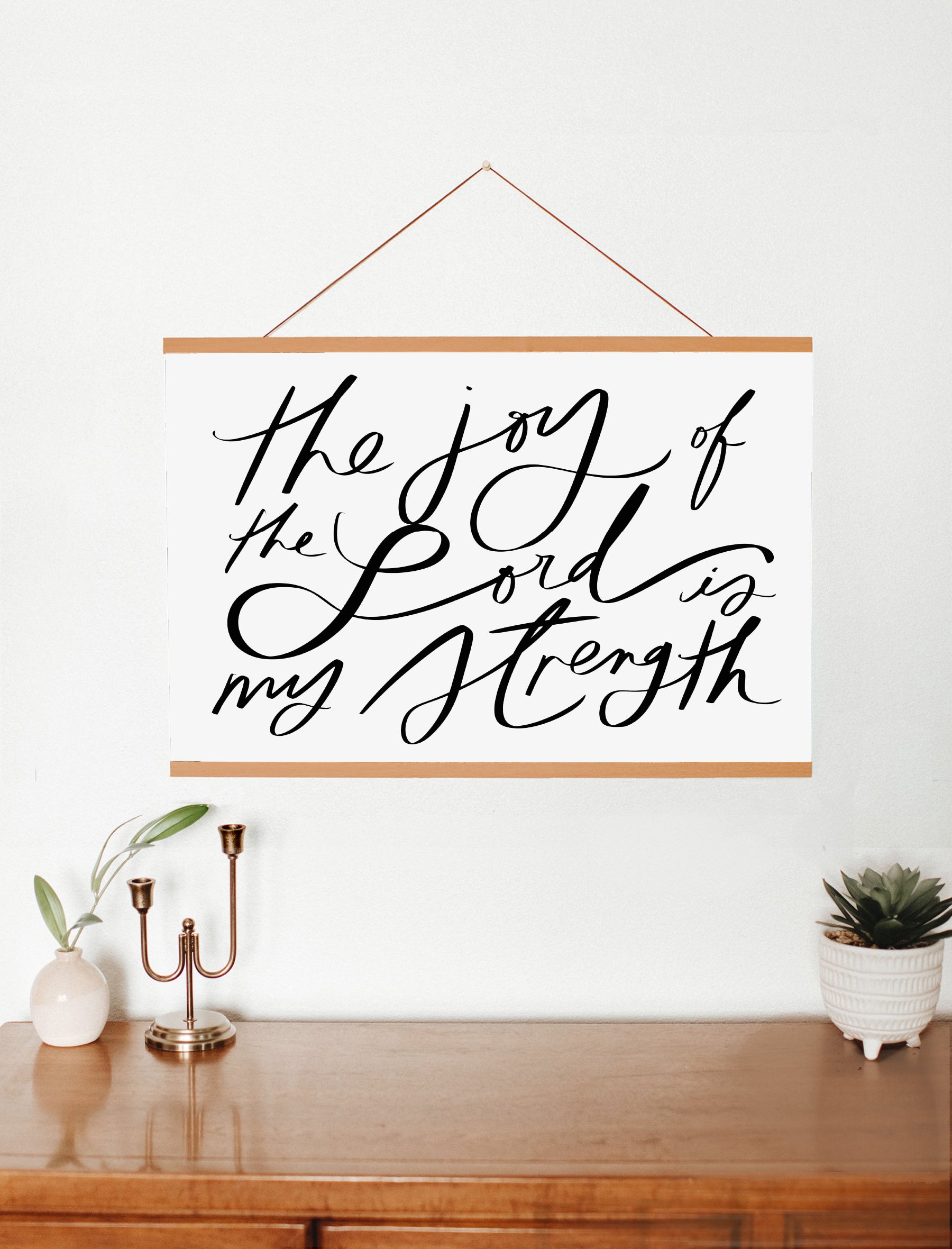 Horizontal Poster "The joy of the Lord"