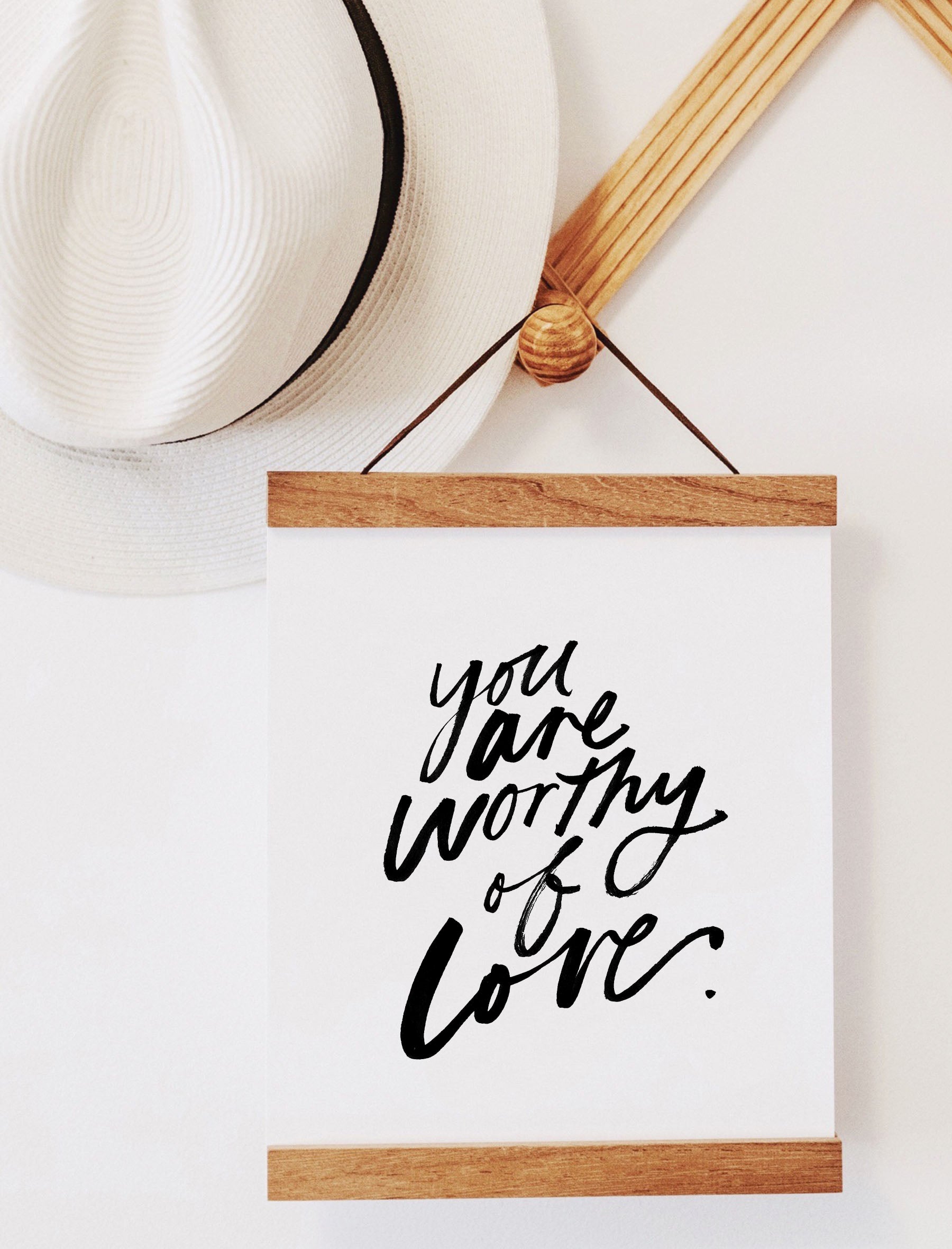 8x10 You are worthy of love