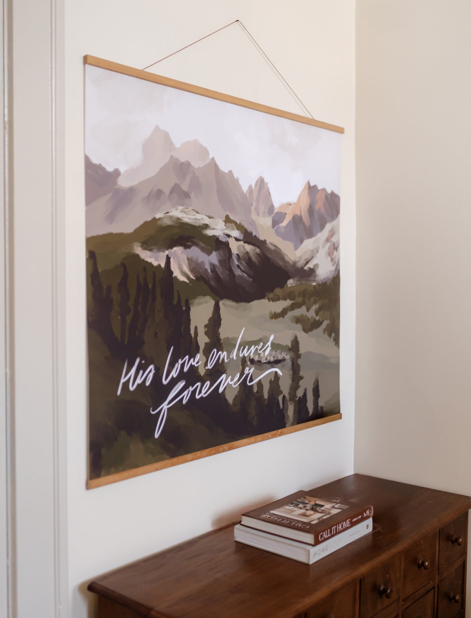 Large Poster: His love endures forever