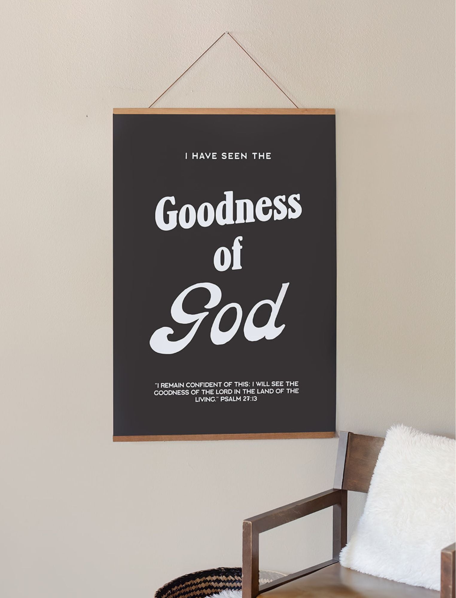 Poster: Black- I have seen the goodness of God