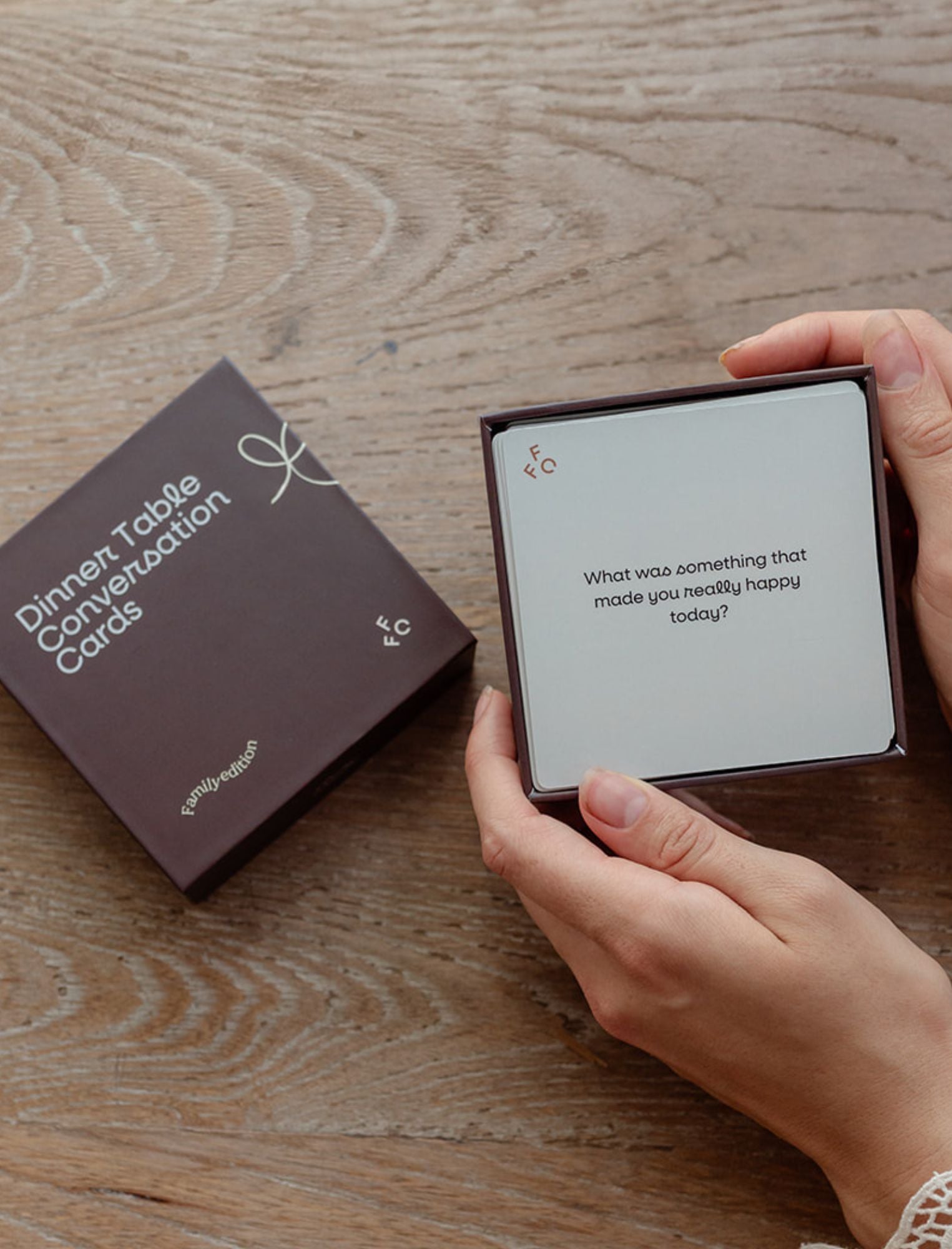 Dinner Table Conversation Cards: Family Edition