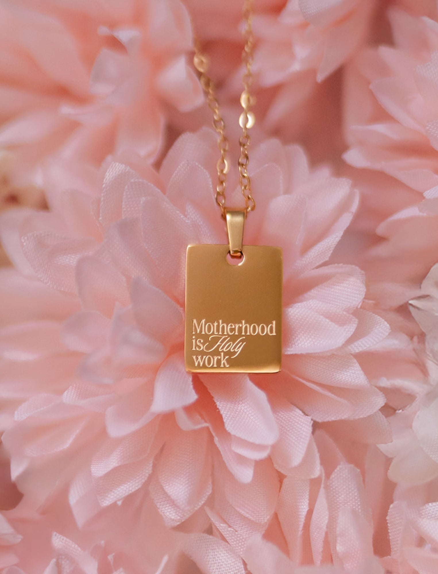 Necklace: Motherhood is Holy Work