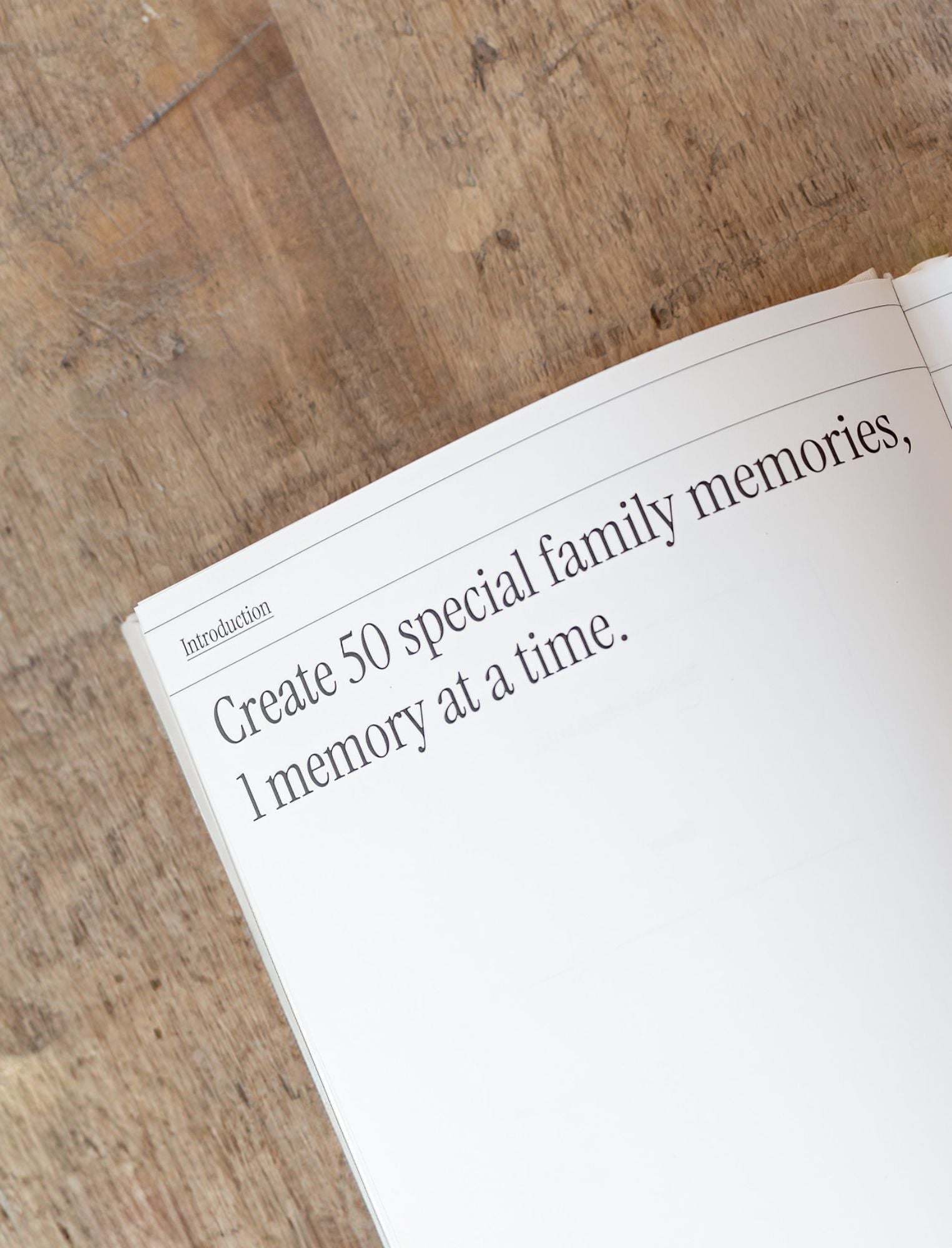 Family Memory Book: 50 memories made together