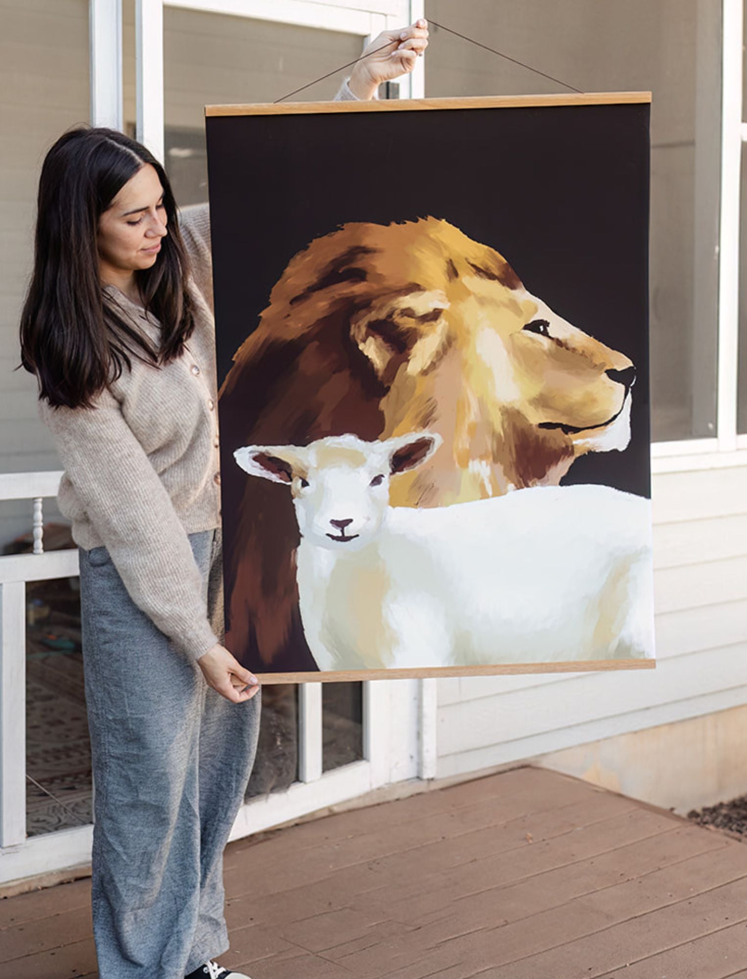 Large Poster: Lion and the Lamb