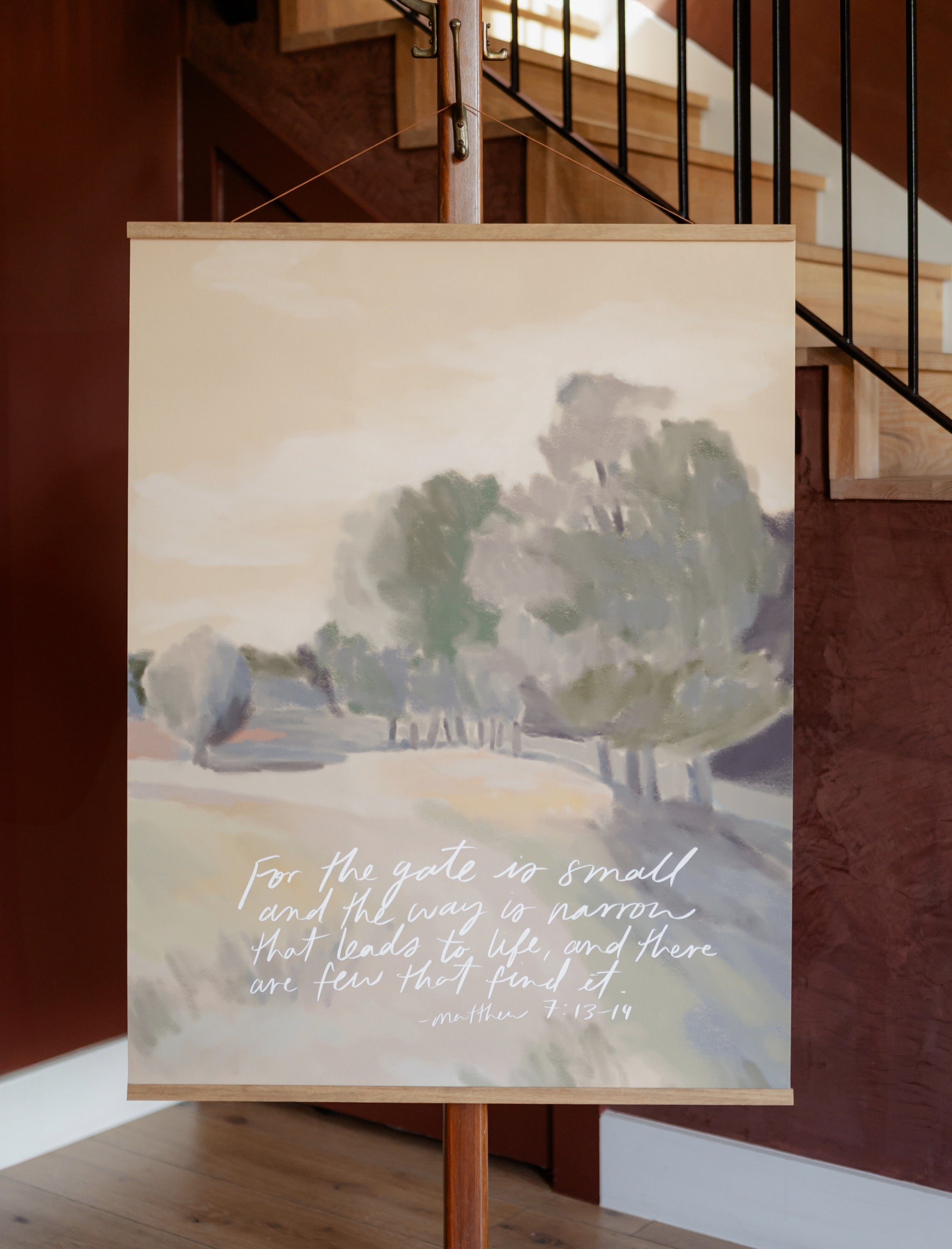 Large Poster: For the gate is small