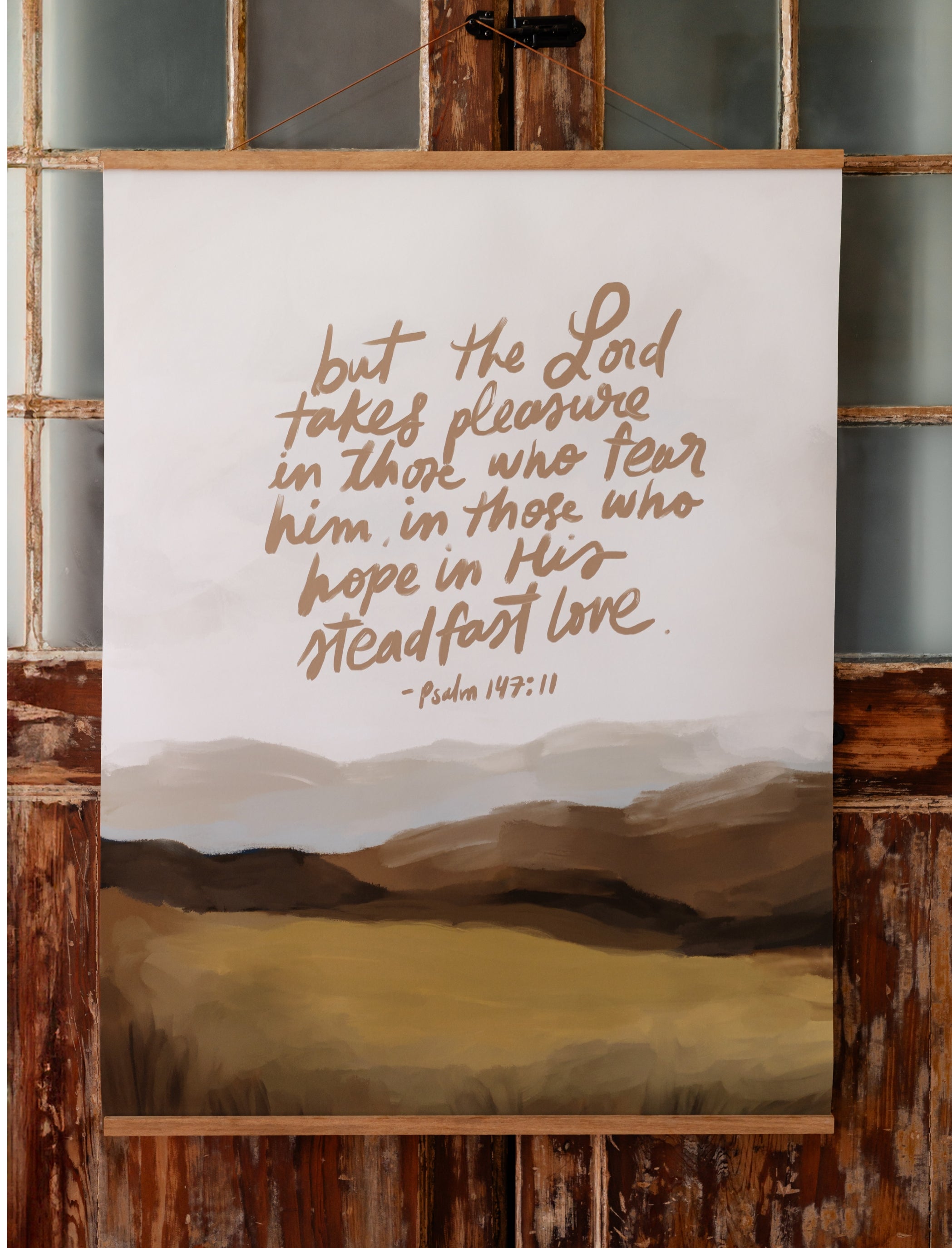 Large Poster: But the Lord takes pleasure in those