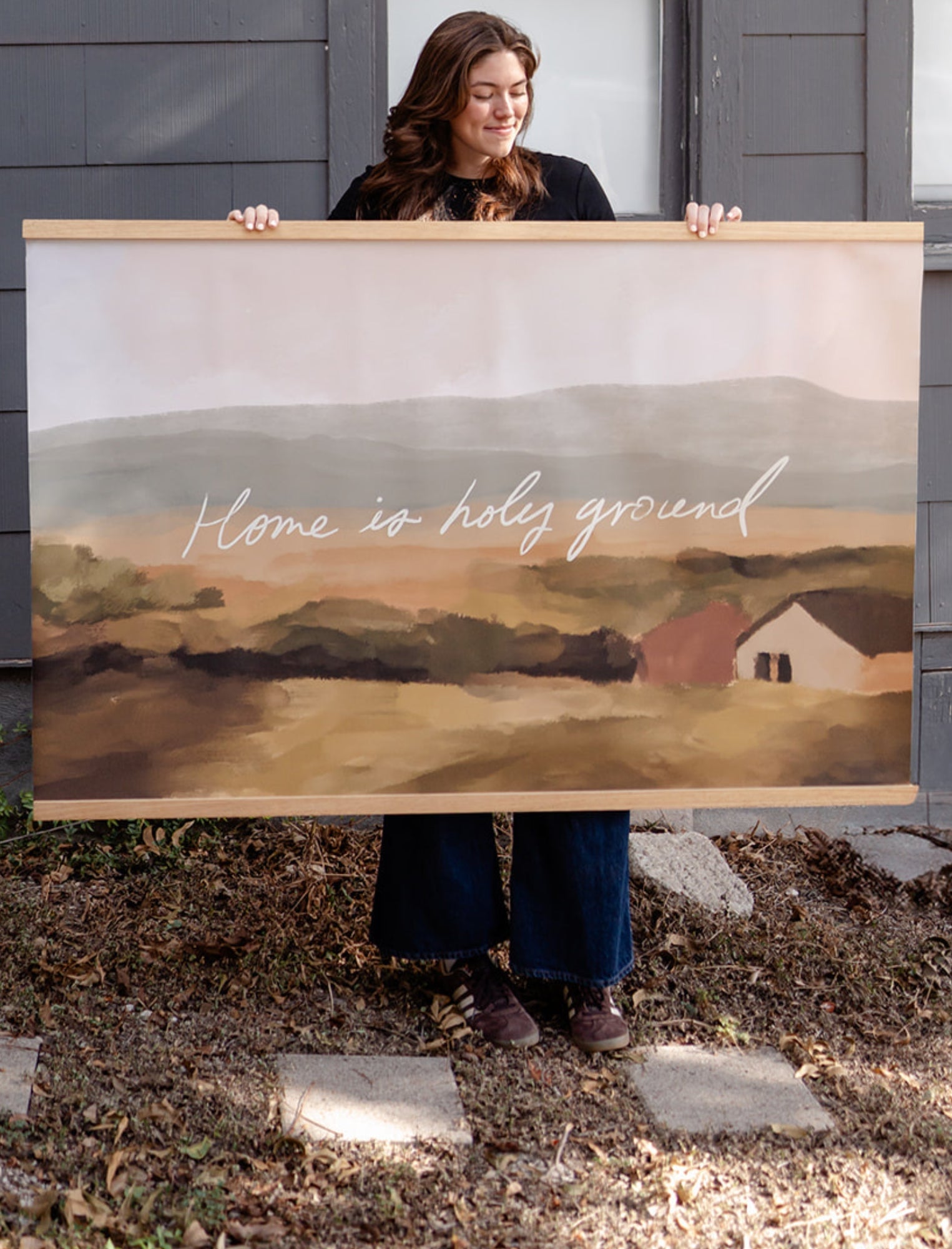 Large Canvas: Home is Holy Ground