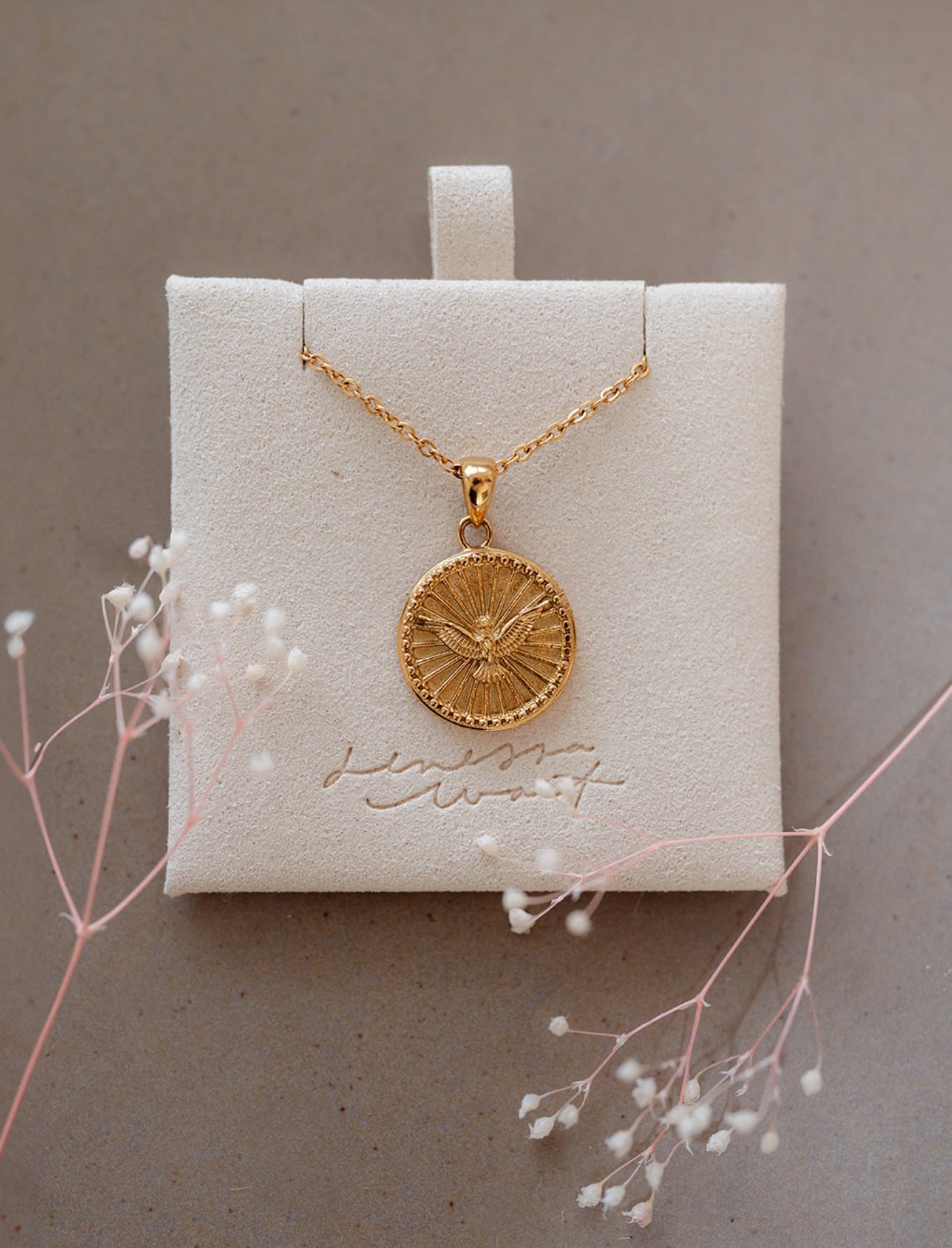 Necklace: Gold Dove