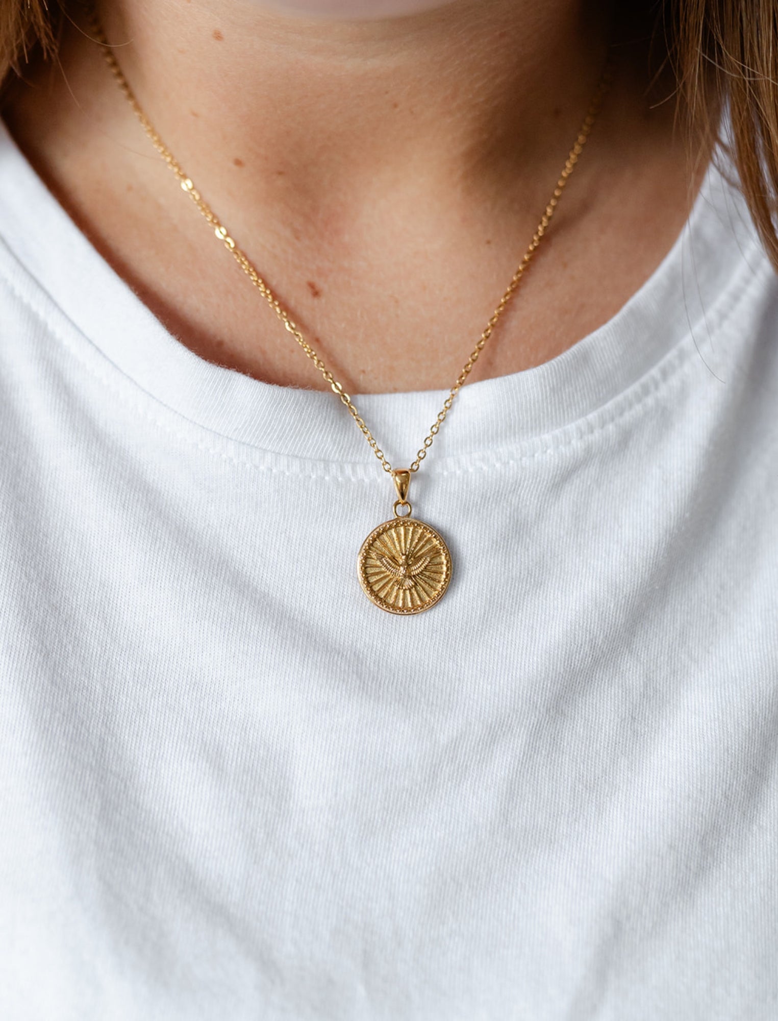 Necklace: Gold Dove