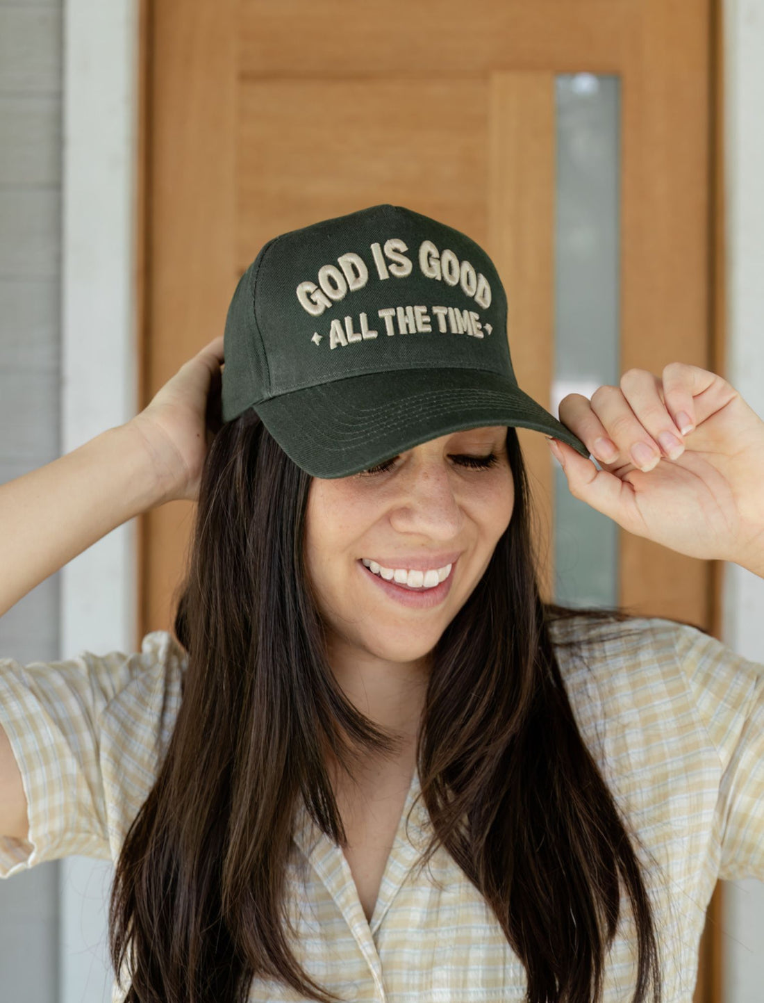God is Good All the Time Hat- Green main image 0