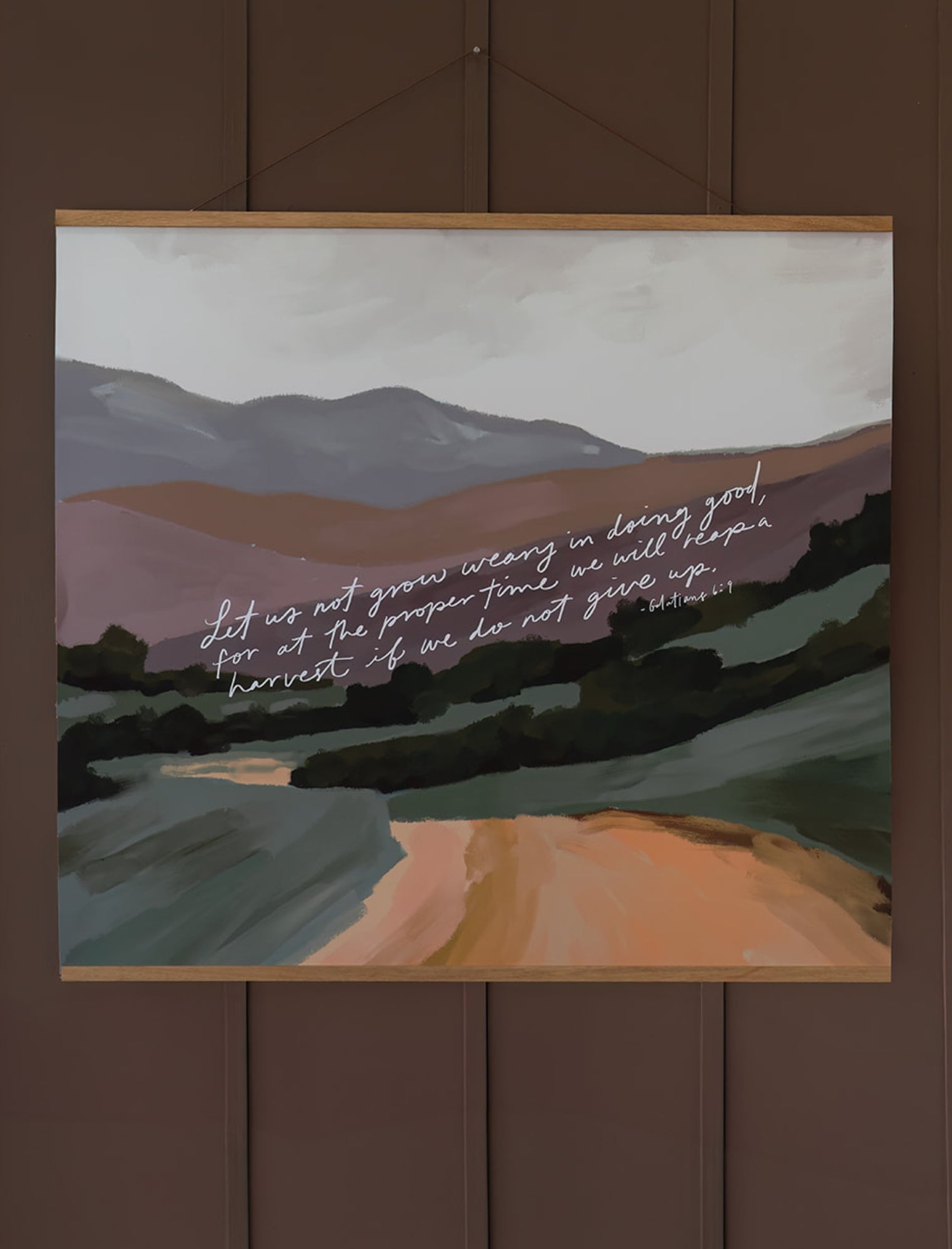 Large Poster: Let us not grow weary