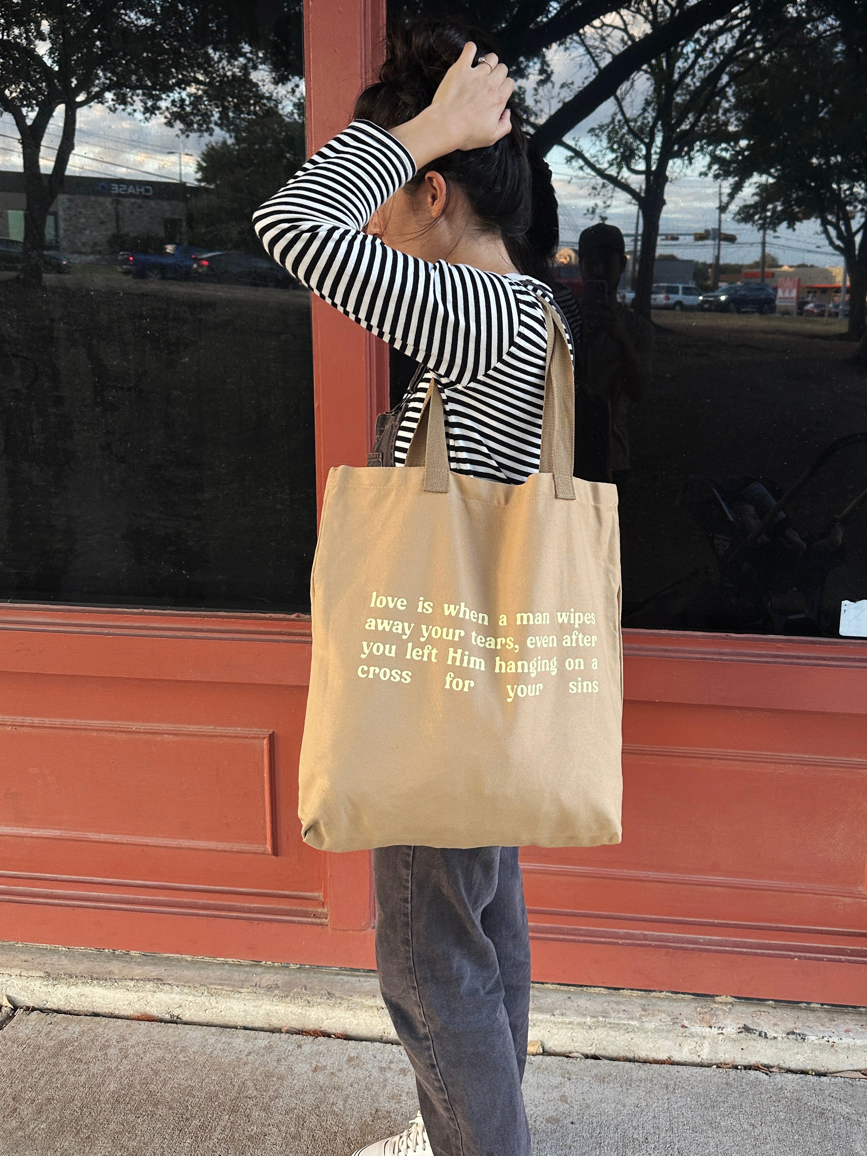 Love Cross Gospel Tote Bag Love Cross Gospel Tote Bag